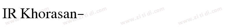 IR Khorasan字体转换